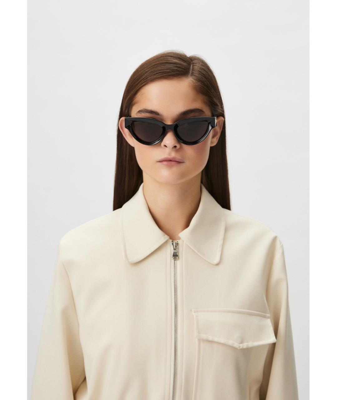 BOTTEGA VENETA Черные пластиковые солнцезащитные очки, фото 6