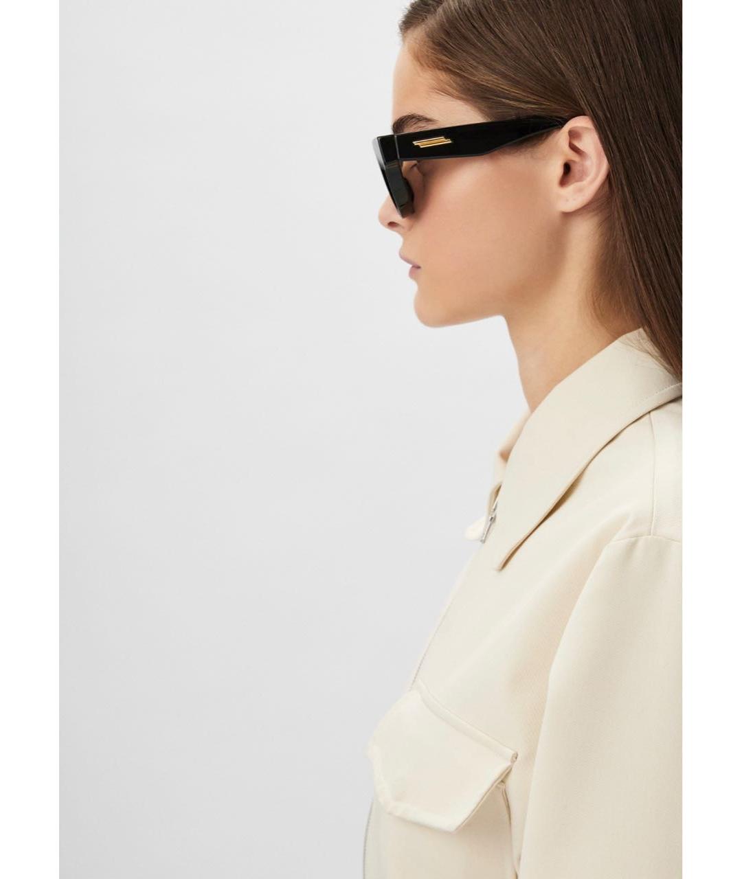 BOTTEGA VENETA Черные пластиковые солнцезащитные очки, фото 7