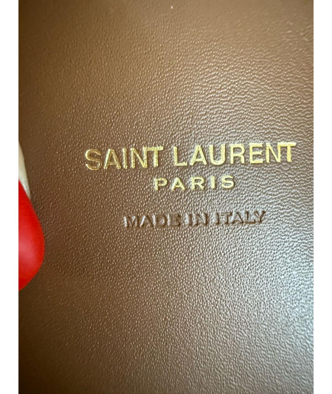 SAINT LAURENT Коричневая замшевая сумка с короткими ручками, фото 7