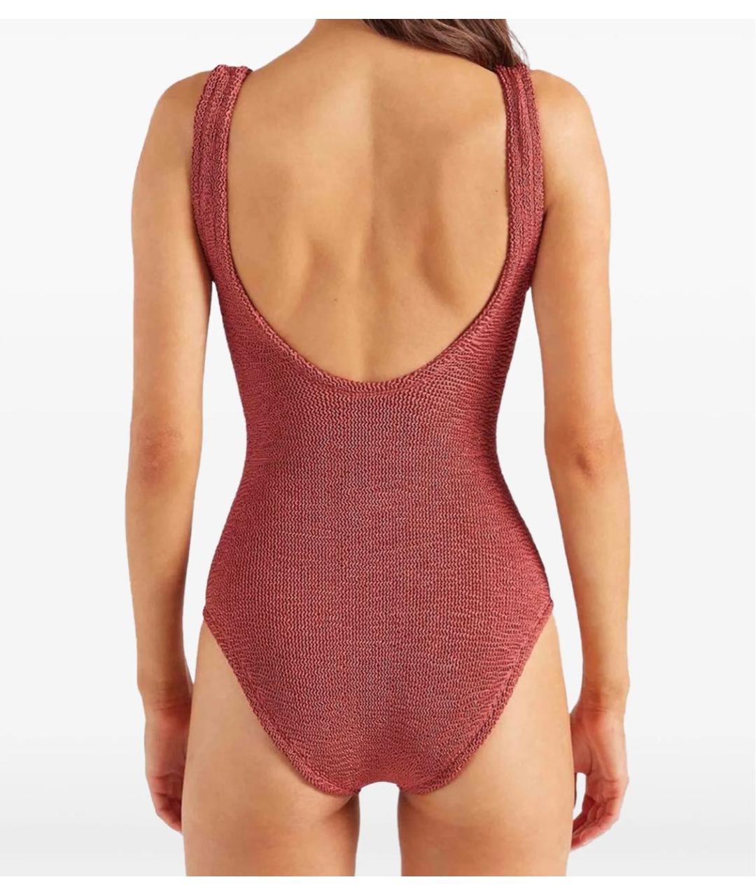 HUNZA G Коралловый купальник, фото 4