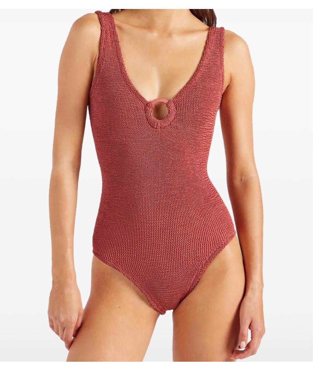 HUNZA G Коралловый купальник, фото 3