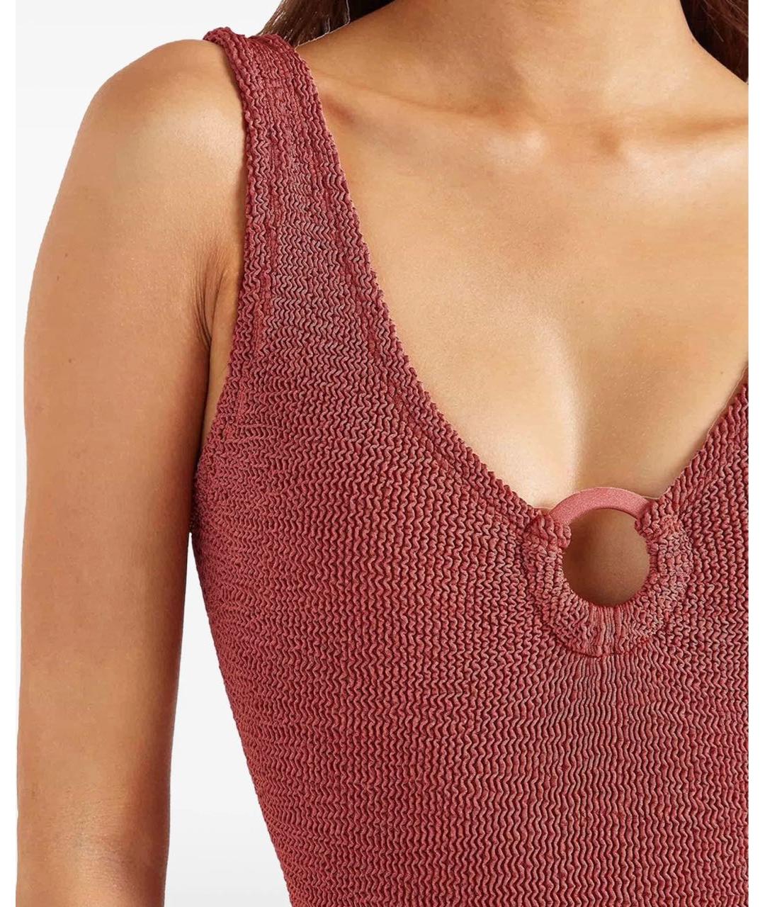 HUNZA G Коралловый купальник, фото 2