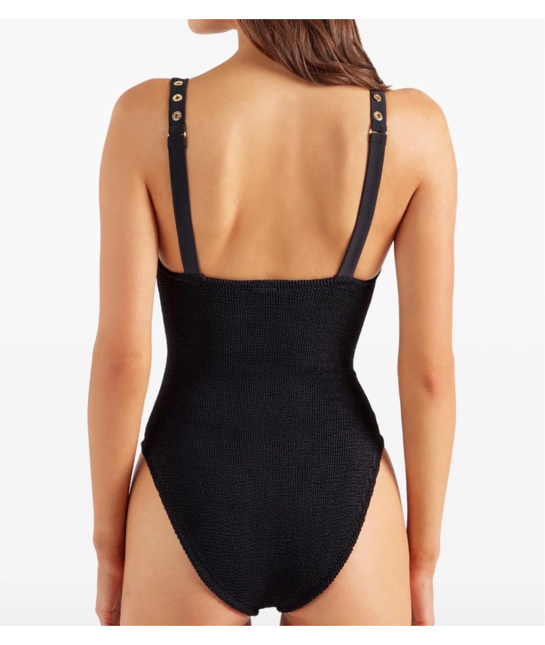 HUNZA G Черный купальник, фото 3