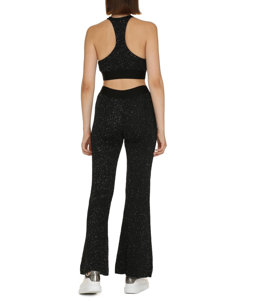 PALM ANGELS Черная полиэстеровая майка, фото 4