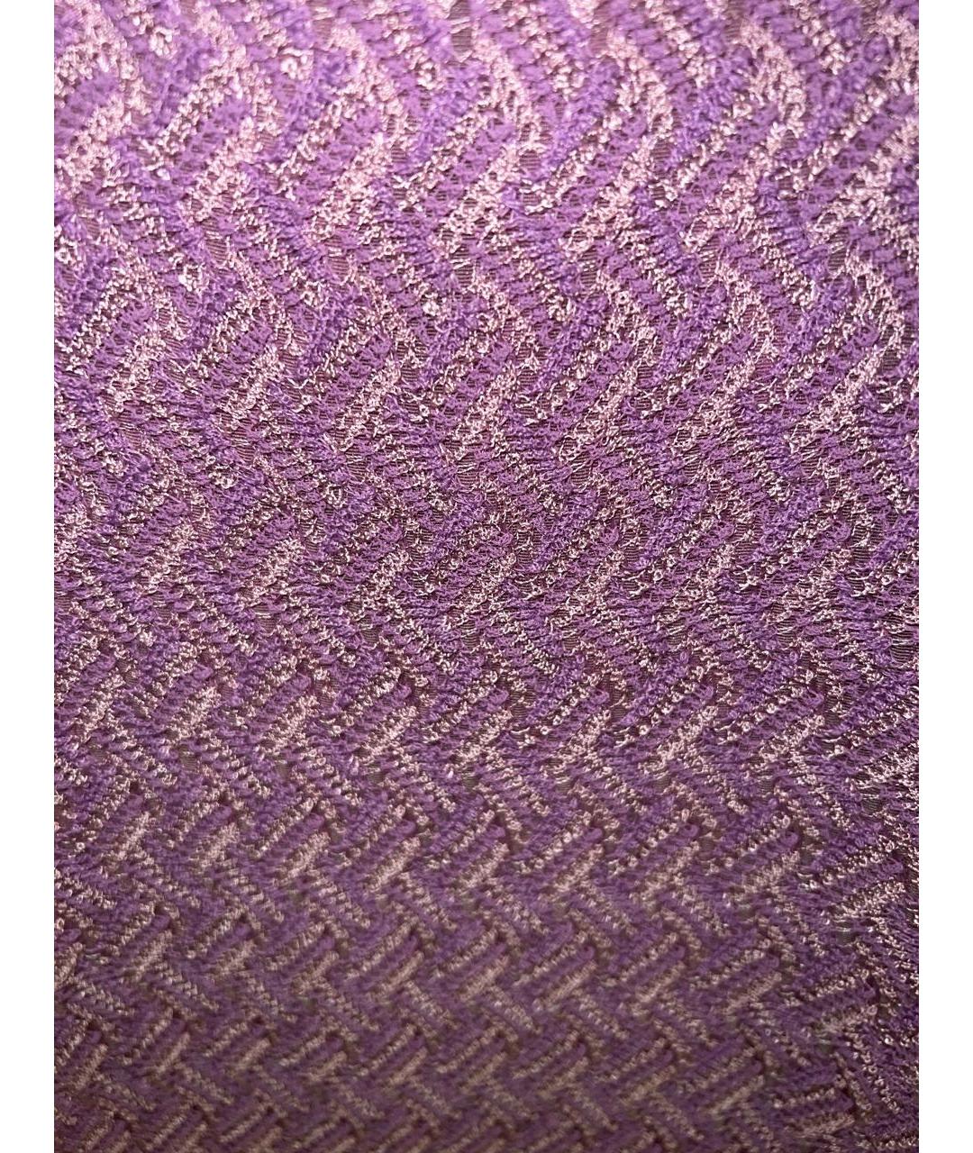 MISSONI Фиолетовое вискозное повседневное платье, фото 4