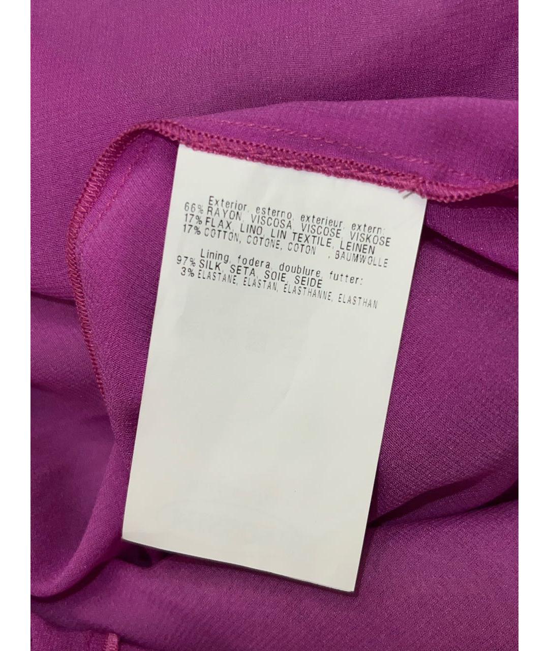 MISSONI Фиолетовое вискозное повседневное платье, фото 5