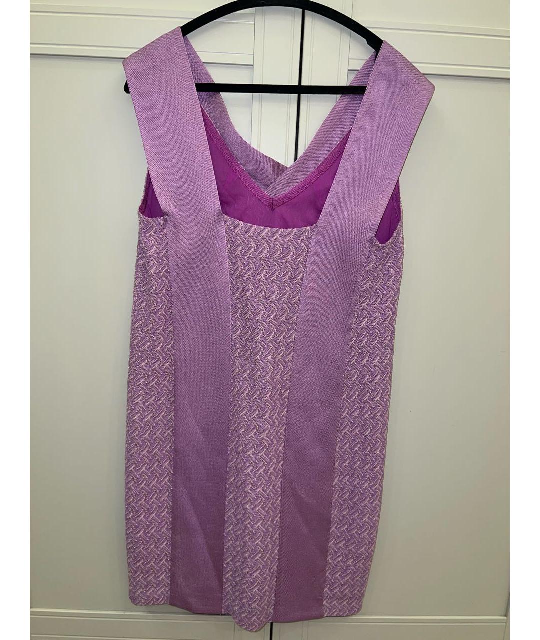 MISSONI Фиолетовое вискозное повседневное платье, фото 2