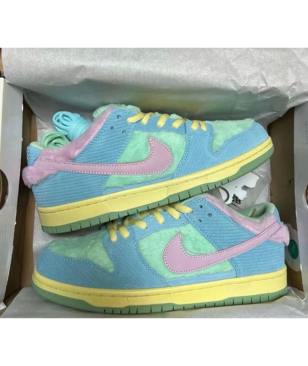 NIKE Голубые замшевые кроссовки, фото 2