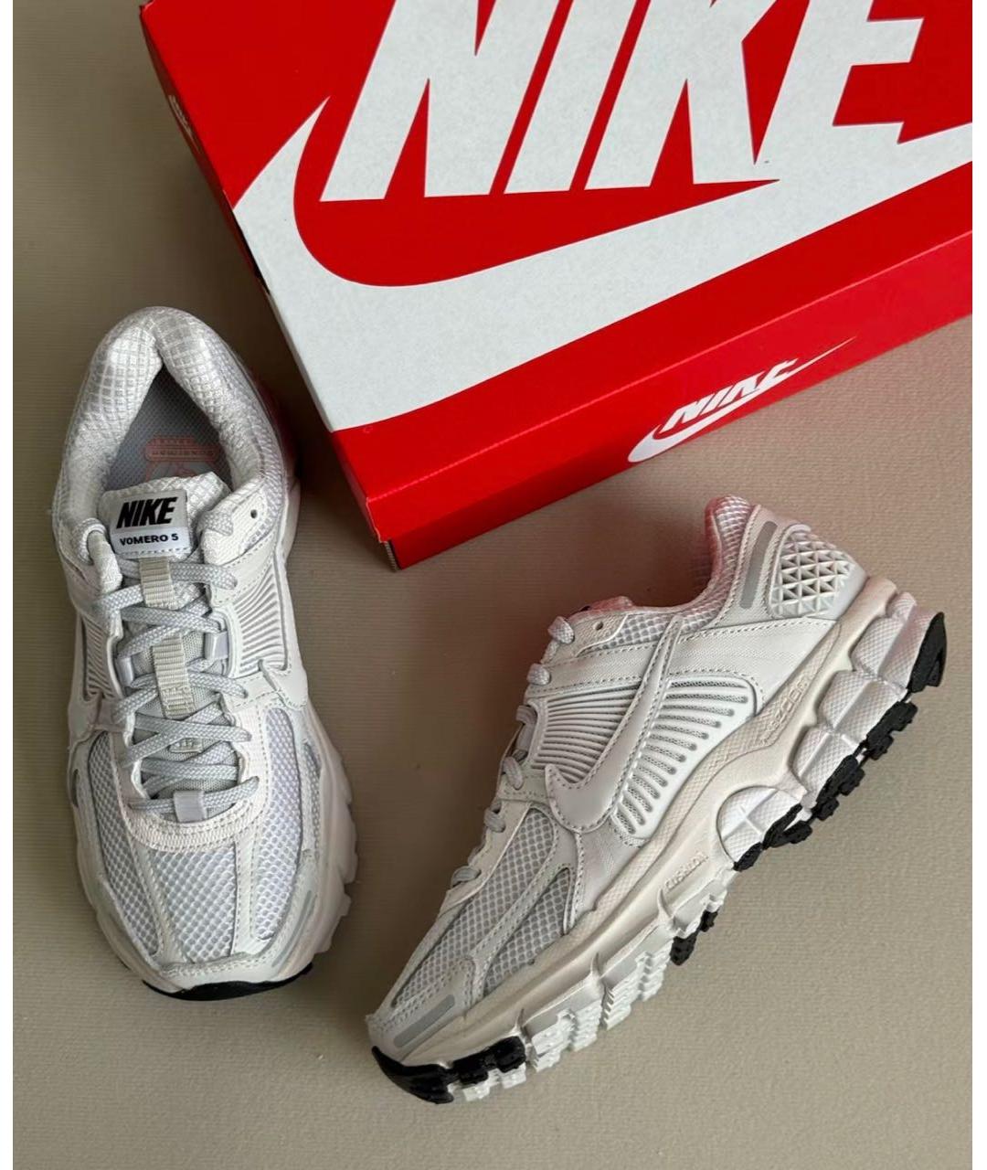 NIKE Бежевые текстильные кроссовки, фото 2