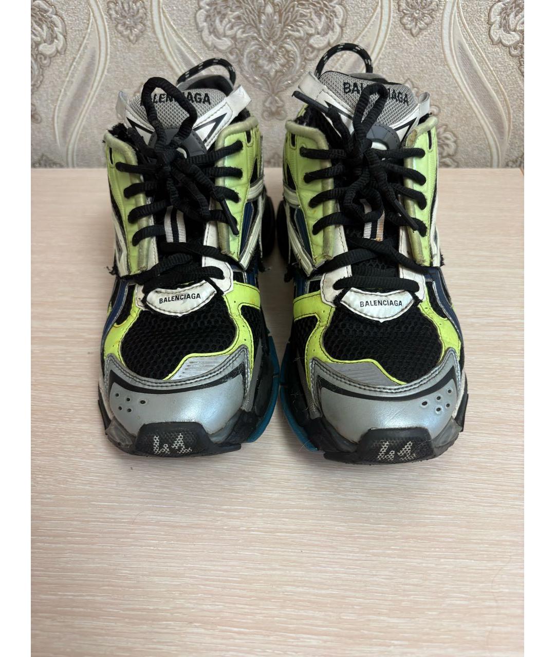 BALENCIAGA Зеленые низкие кроссовки / кеды, фото 3