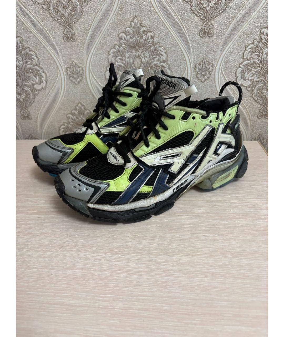 BALENCIAGA Зеленые низкие кроссовки / кеды, фото 2