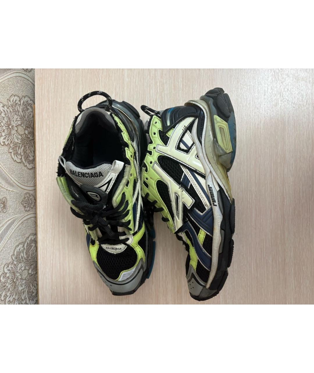 BALENCIAGA Зеленые низкие кроссовки / кеды, фото 5