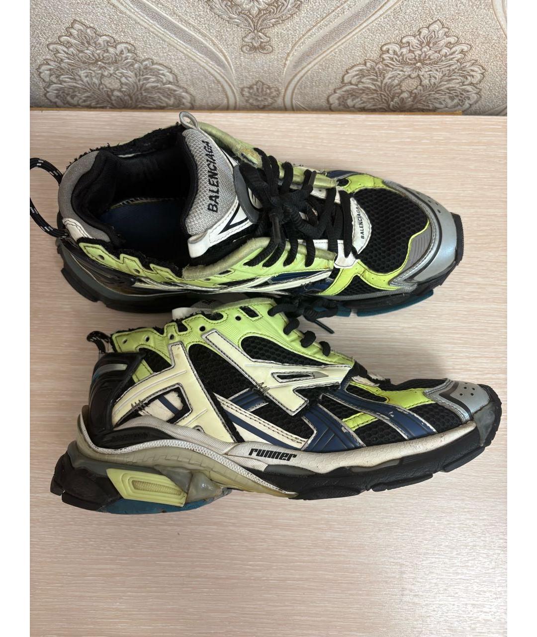 BALENCIAGA Зеленые низкие кроссовки / кеды, фото 8