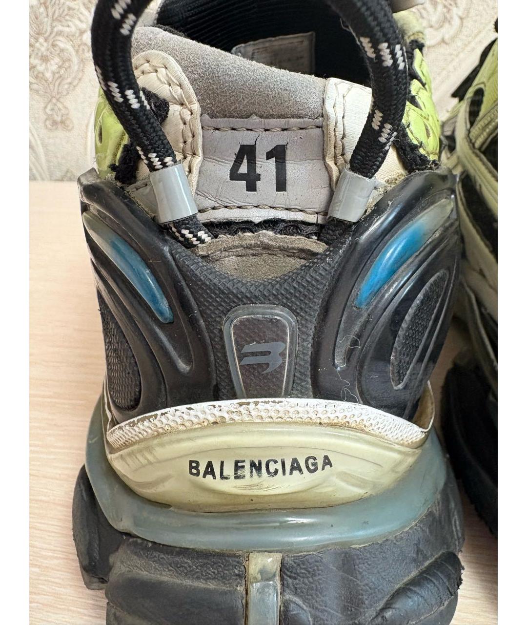 BALENCIAGA Зеленые низкие кроссовки / кеды, фото 6