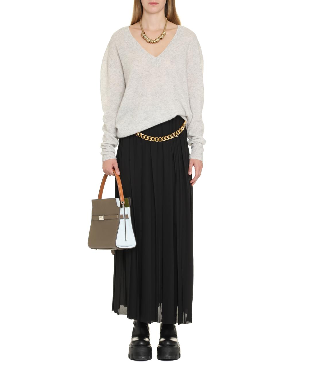 ISABEL MARANT Серый шелковый джемпер / свитер, фото 3