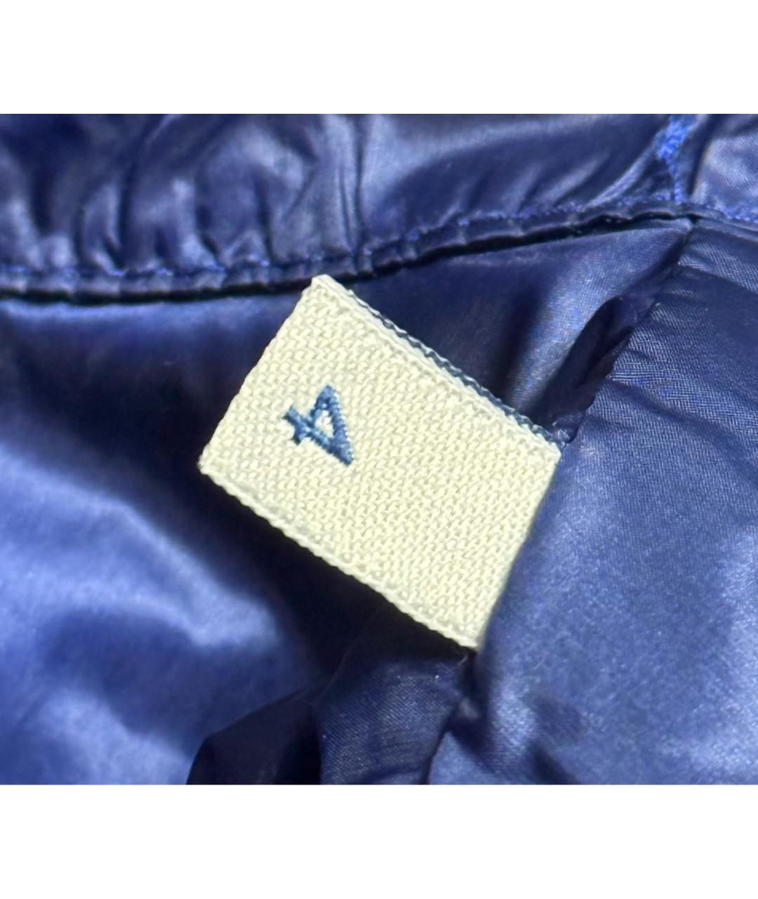 MONCLER Синяя полиамидовая куртка, фото 6