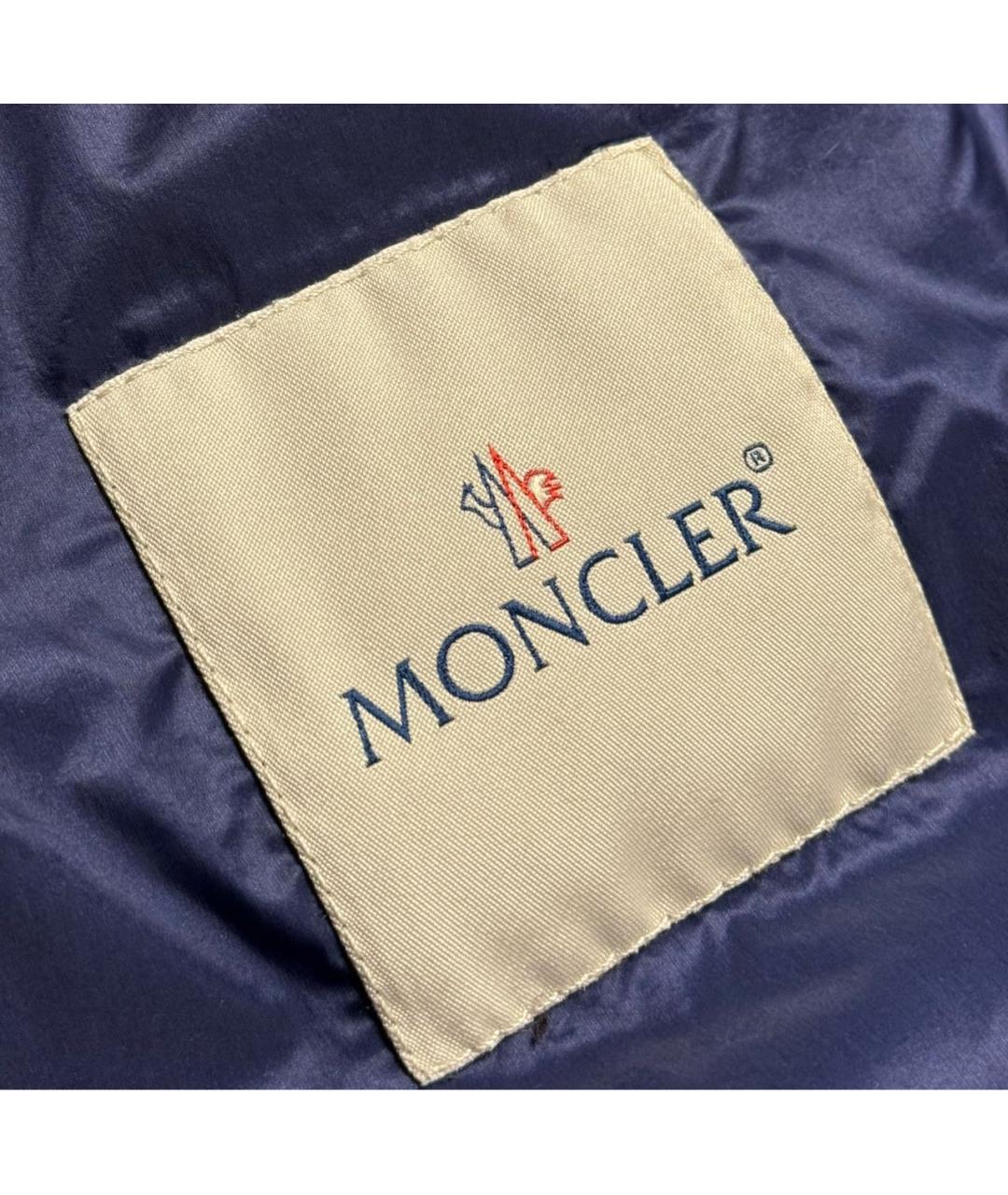 MONCLER Синяя полиамидовая куртка, фото 5