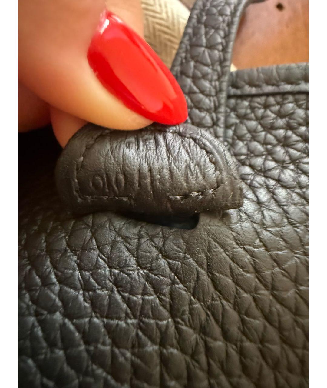 HERMES Черная кожаная сумка через плечо, фото 5