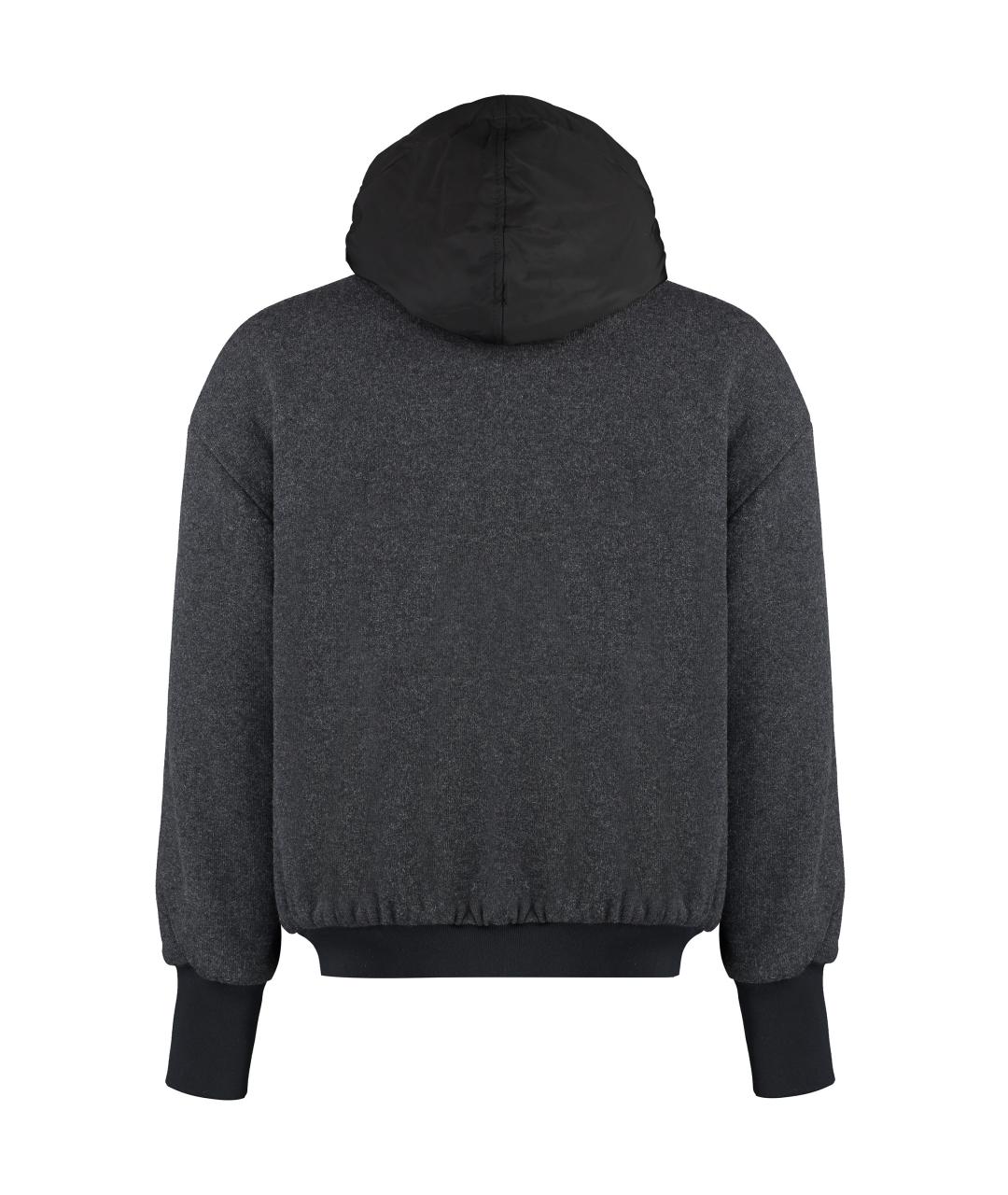 DOLCE&GABBANA Серая полиэстеровая куртка, фото 2