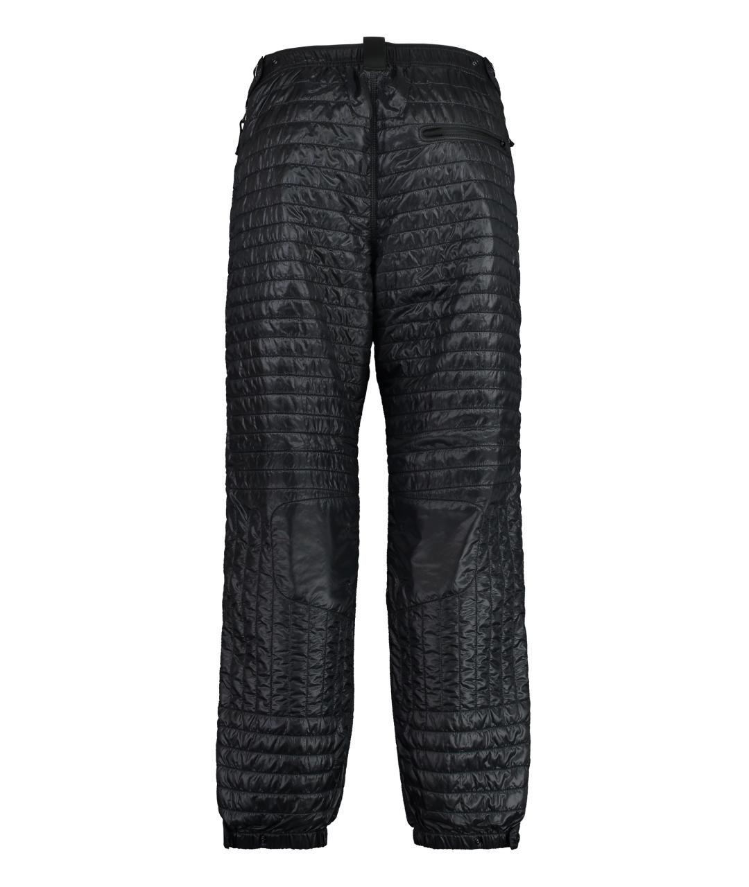 STONE ISLAND Черные полиамидовые повседневные брюки, фото 2