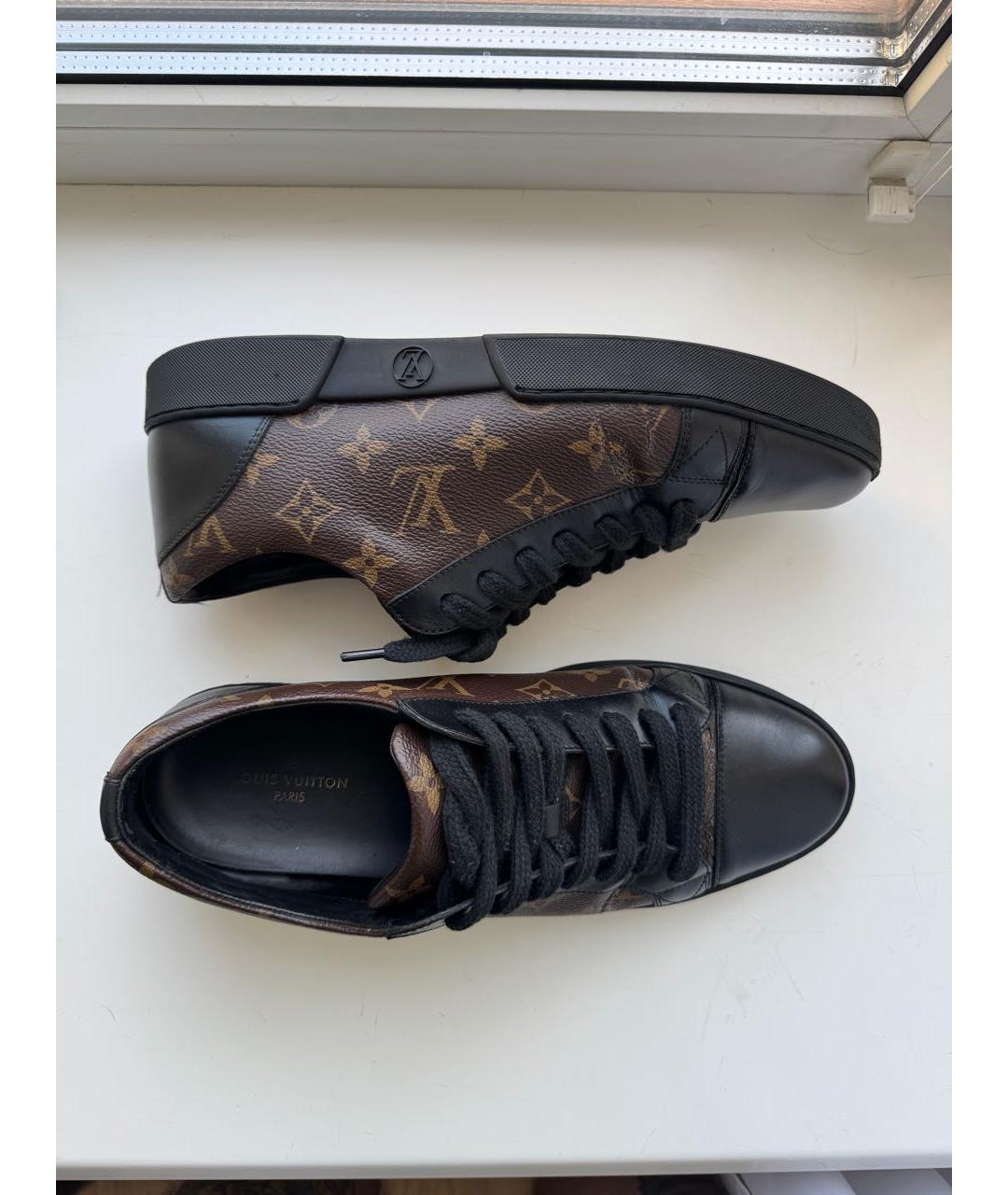 LOUIS VUITTON Коричневые низкие кроссовки / кеды, фото 5