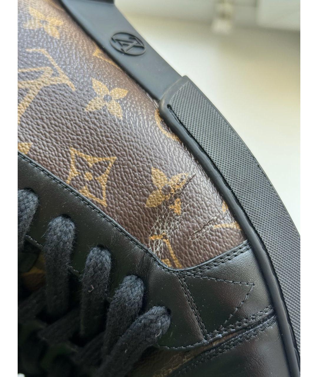 LOUIS VUITTON Коричневые низкие кроссовки / кеды, фото 8