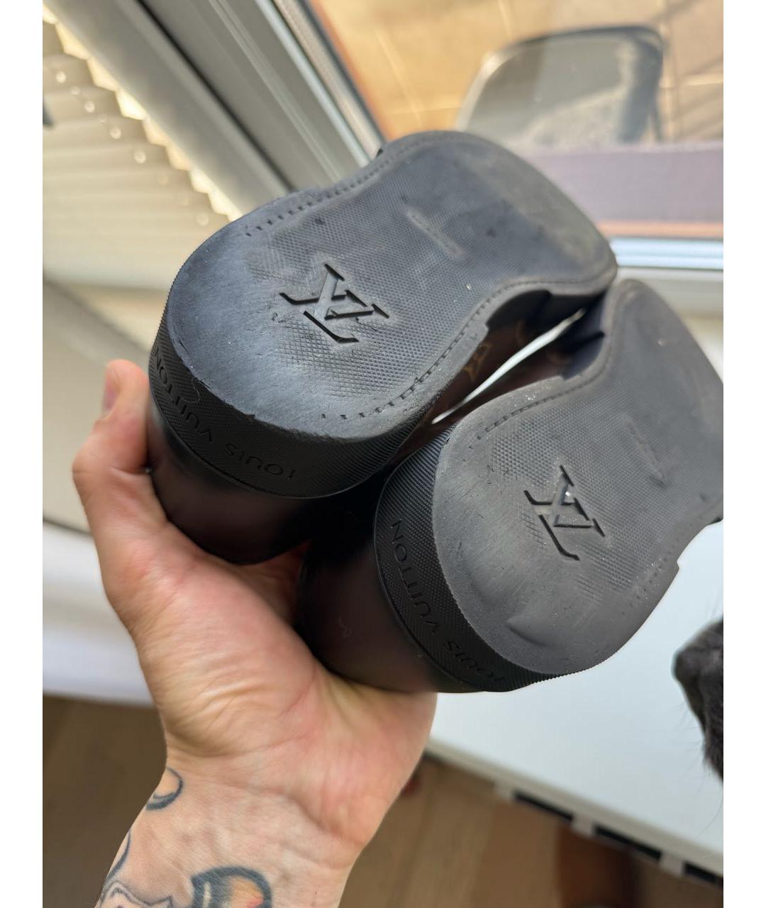 LOUIS VUITTON Коричневые низкие кроссовки / кеды, фото 6