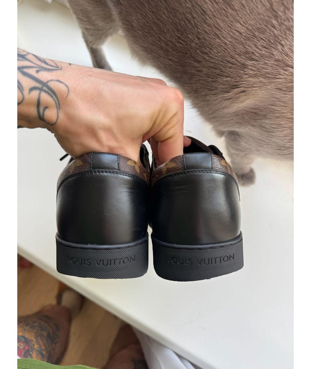 LOUIS VUITTON Коричневые низкие кроссовки / кеды, фото 4