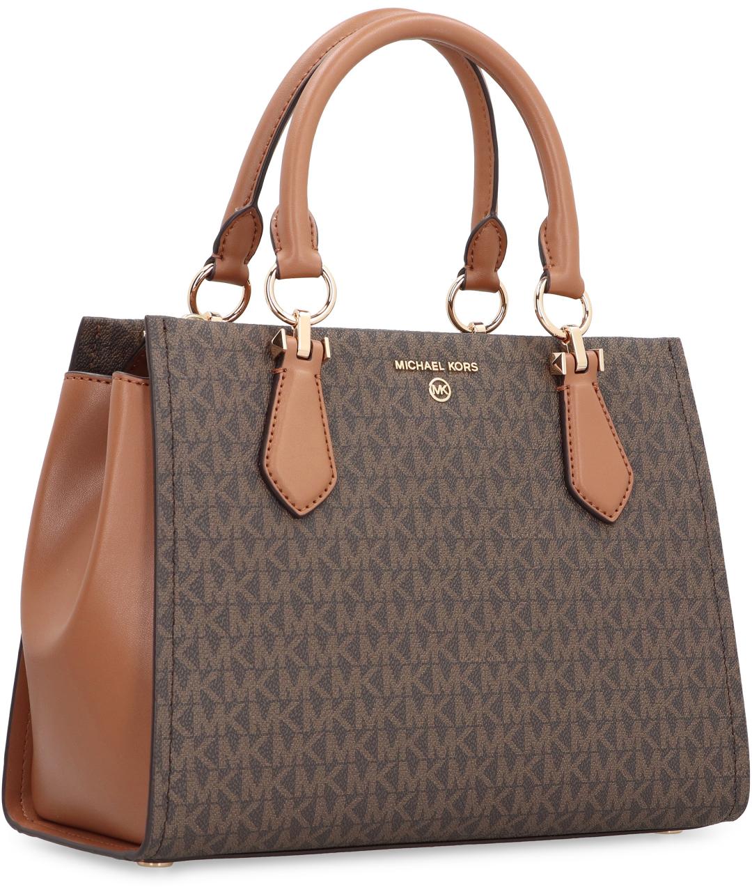 MICHAEL MICHAEL KORS Коричневая синтетическая сумка с короткими ручками, фото 2