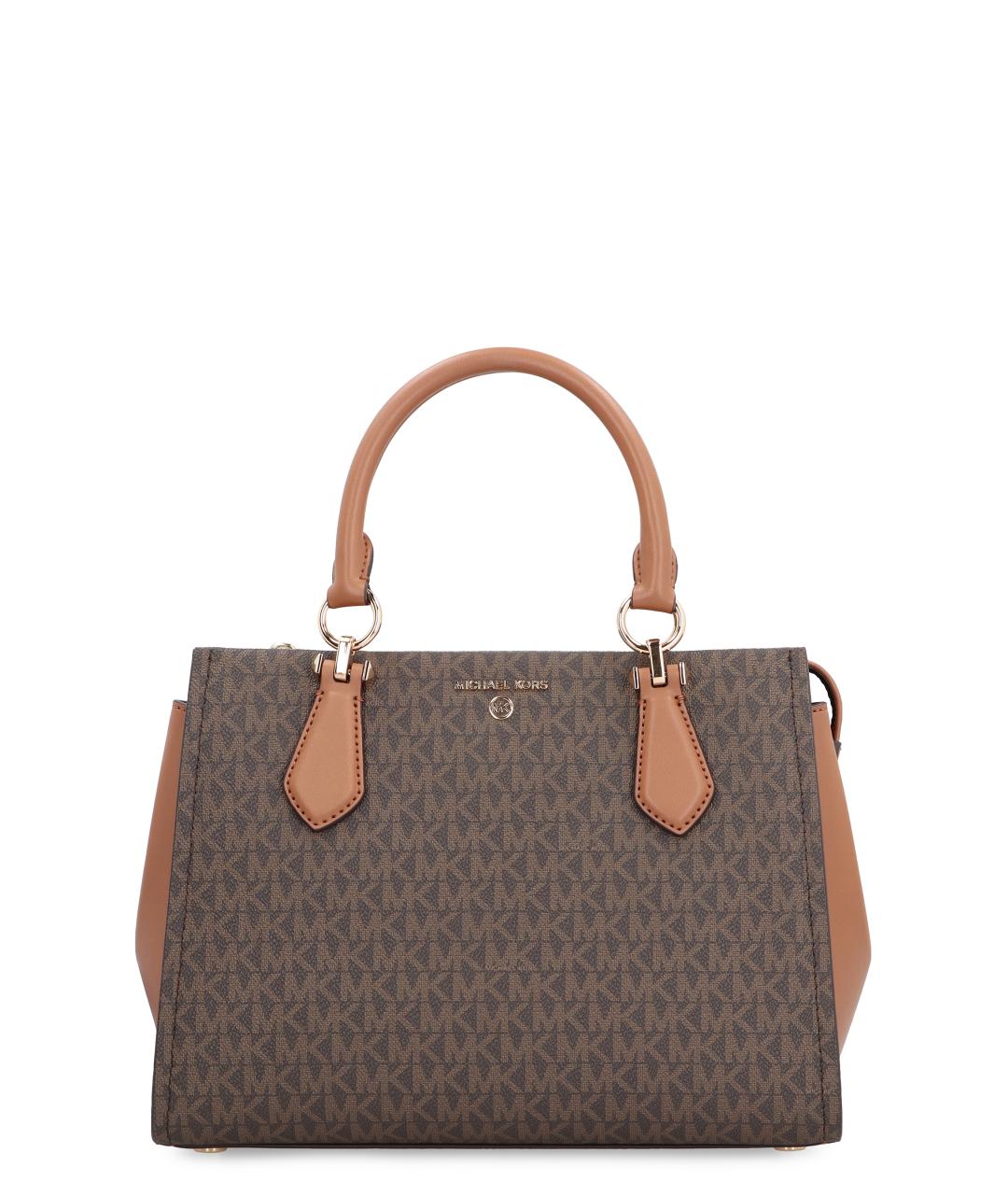 MICHAEL MICHAEL KORS Коричневая синтетическая сумка с короткими ручками, фото 1