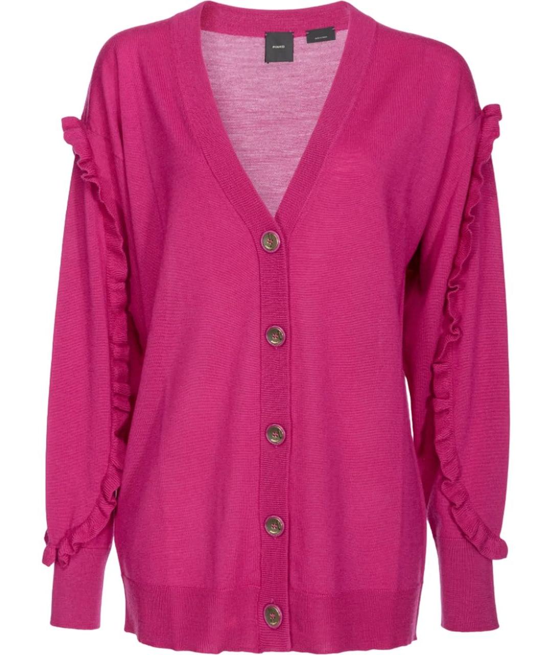PINKO Фуксия шерстяной кардиган, фото 1