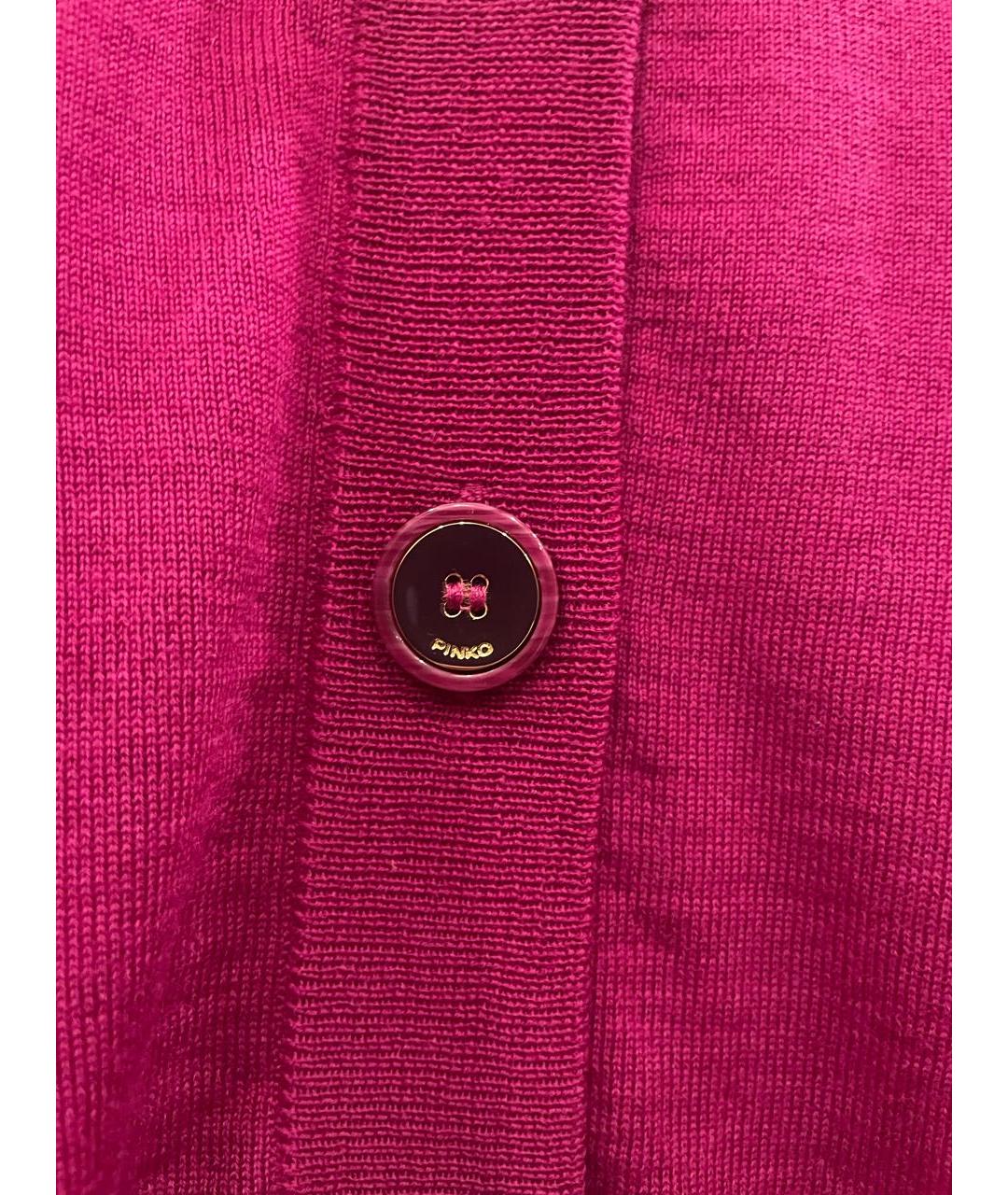 PINKO Фуксия шерстяной кардиган, фото 8