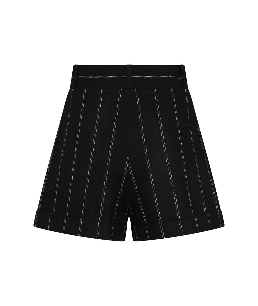 THE MANNEI Черные шерстяные шорты, фото 2