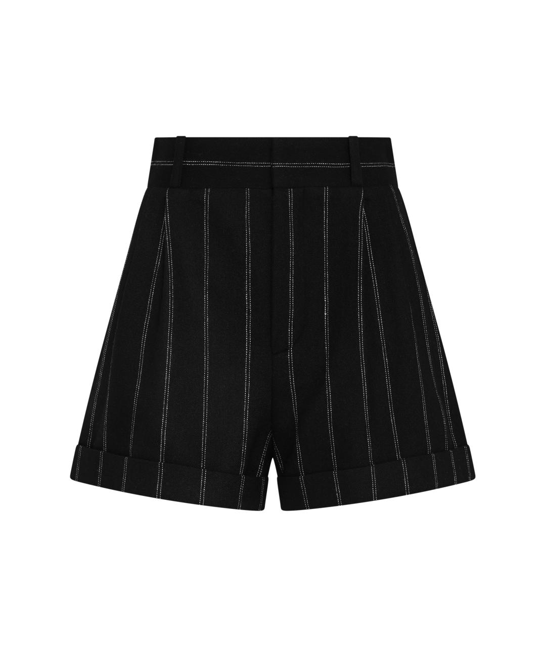 THE MANNEI Черные шерстяные шорты, фото 1