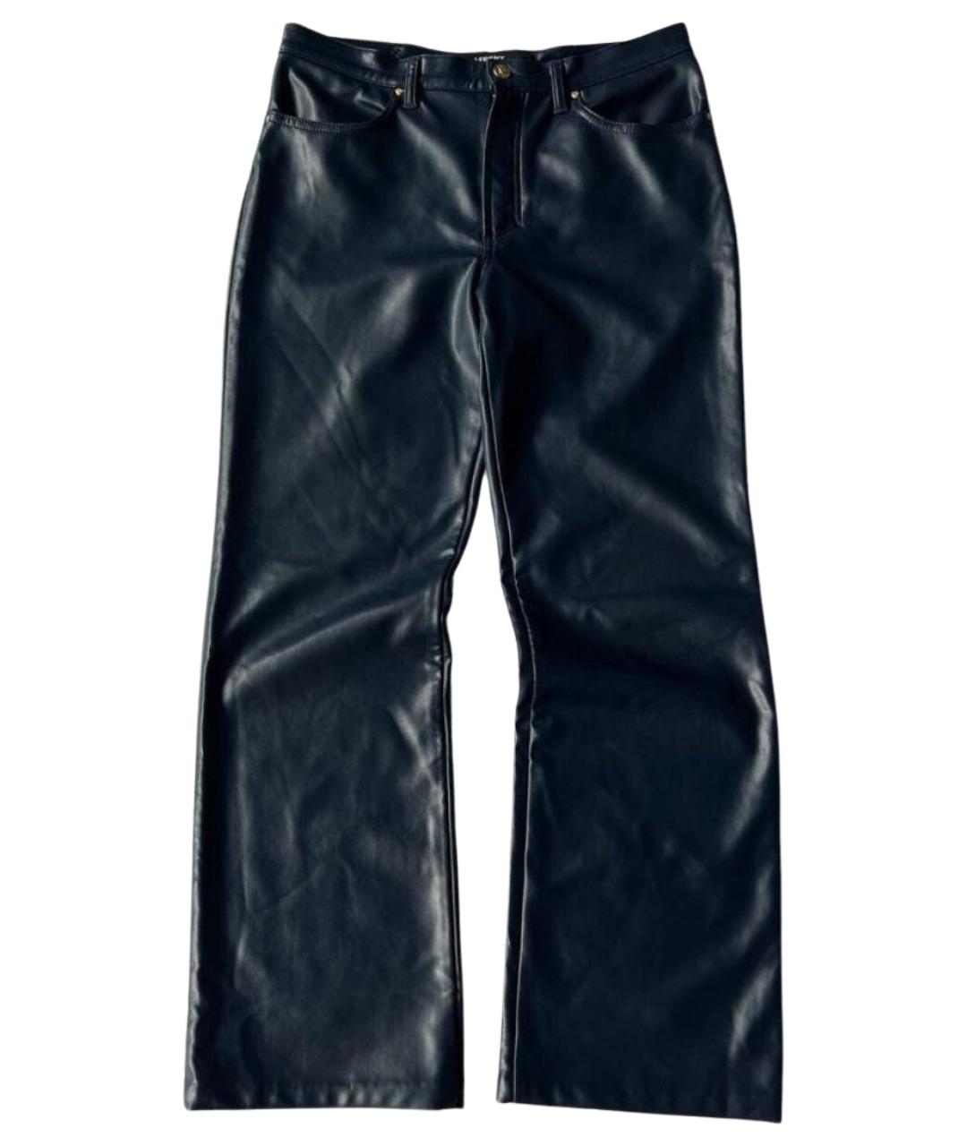 VERSACE JEANS COUTURE Темно-синие синтетические прямые брюки, фото 1