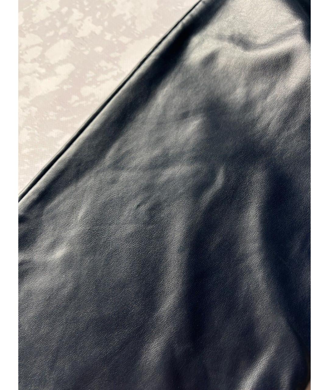 VERSACE JEANS COUTURE Темно-синие синтетические прямые брюки, фото 8