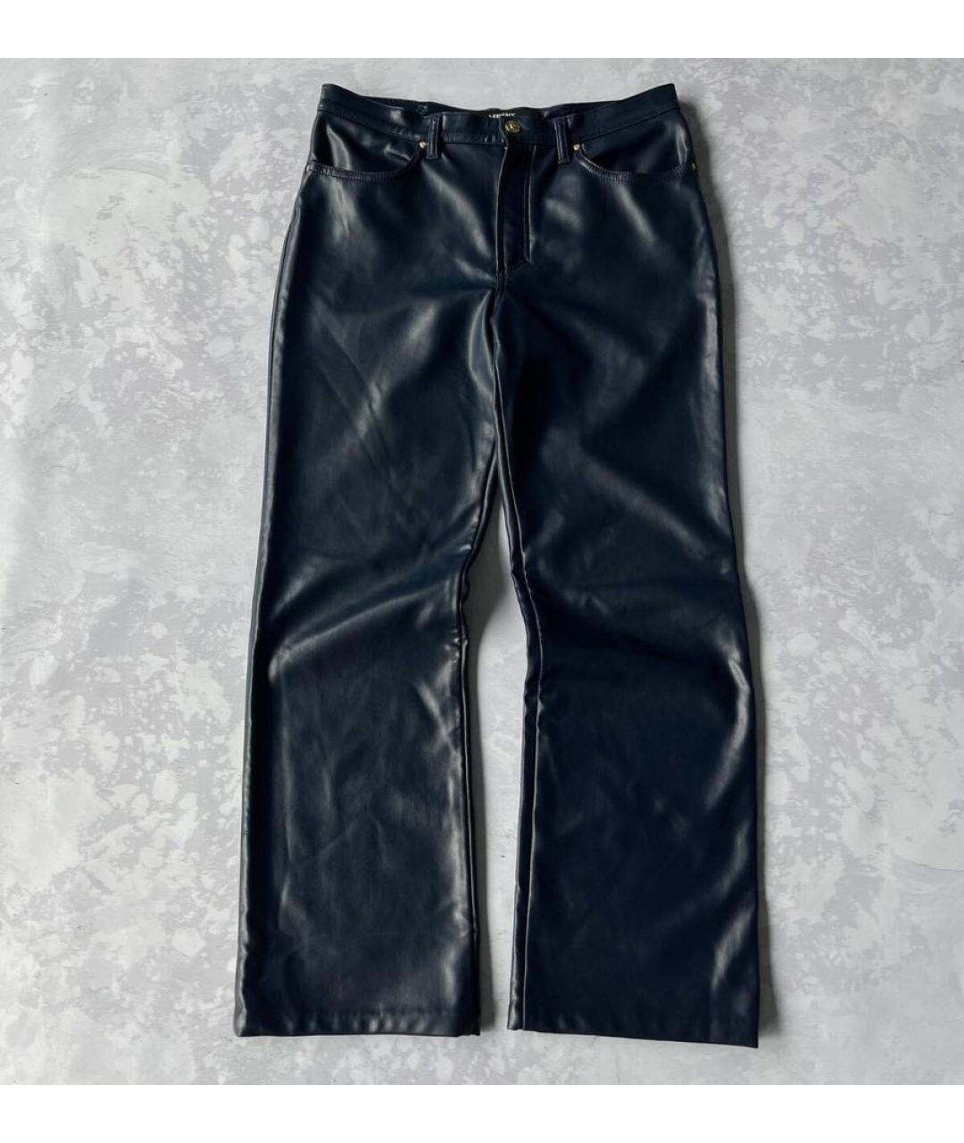 VERSACE JEANS COUTURE Темно-синие синтетические повседневные брюки, фото 9