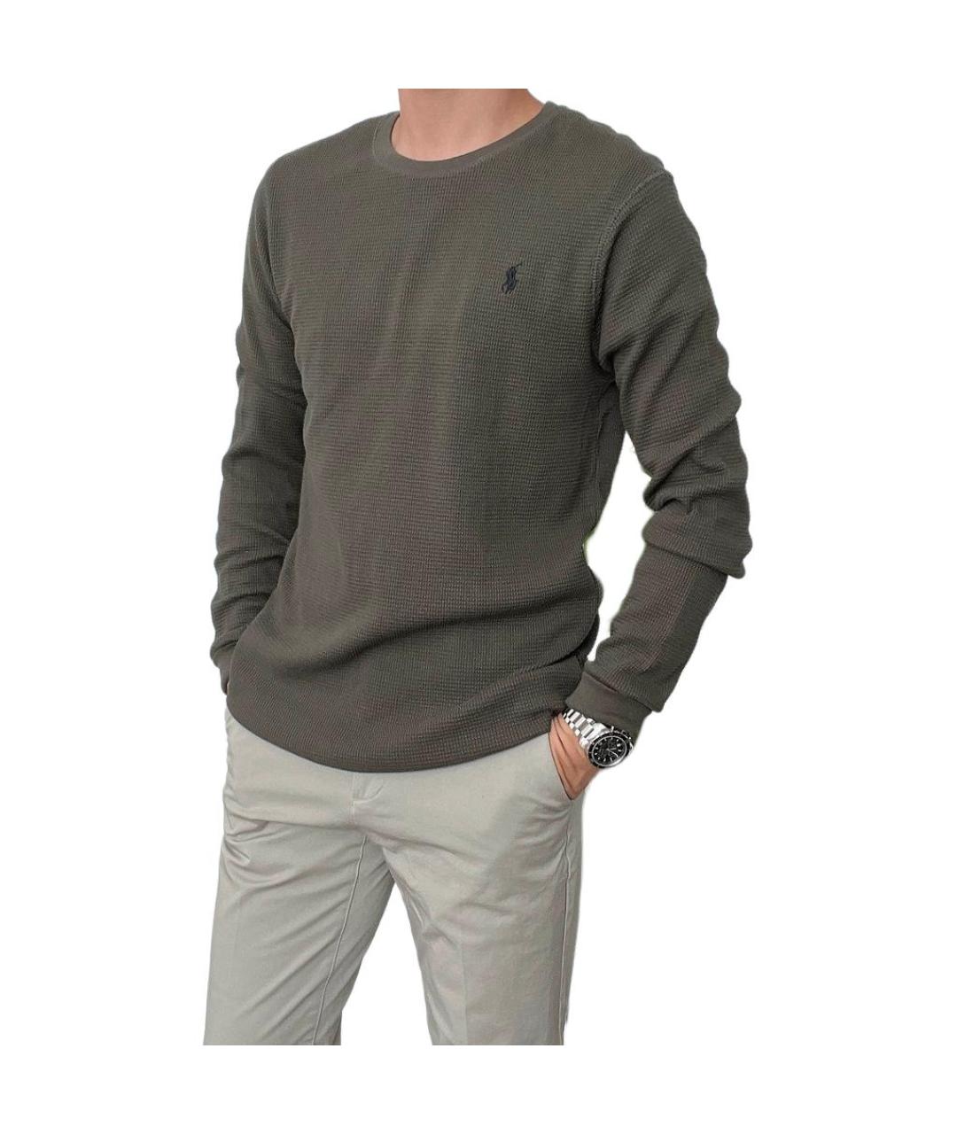 POLO RALPH LAUREN Зеленый джемпер / свитер, фото 2
