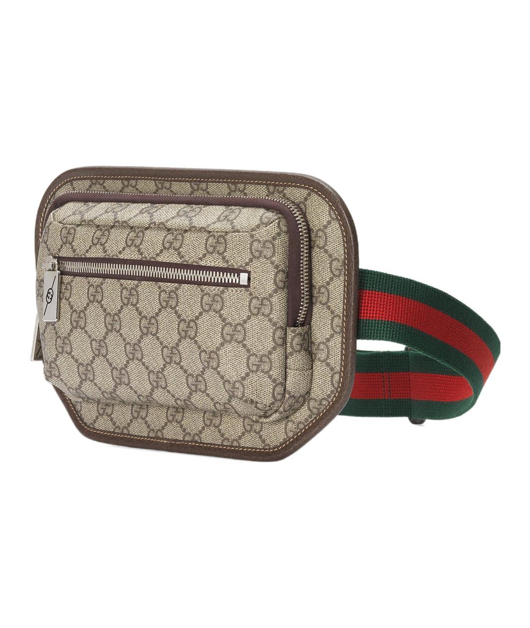 GUCCI Коричневая поясная сумка, фото 2