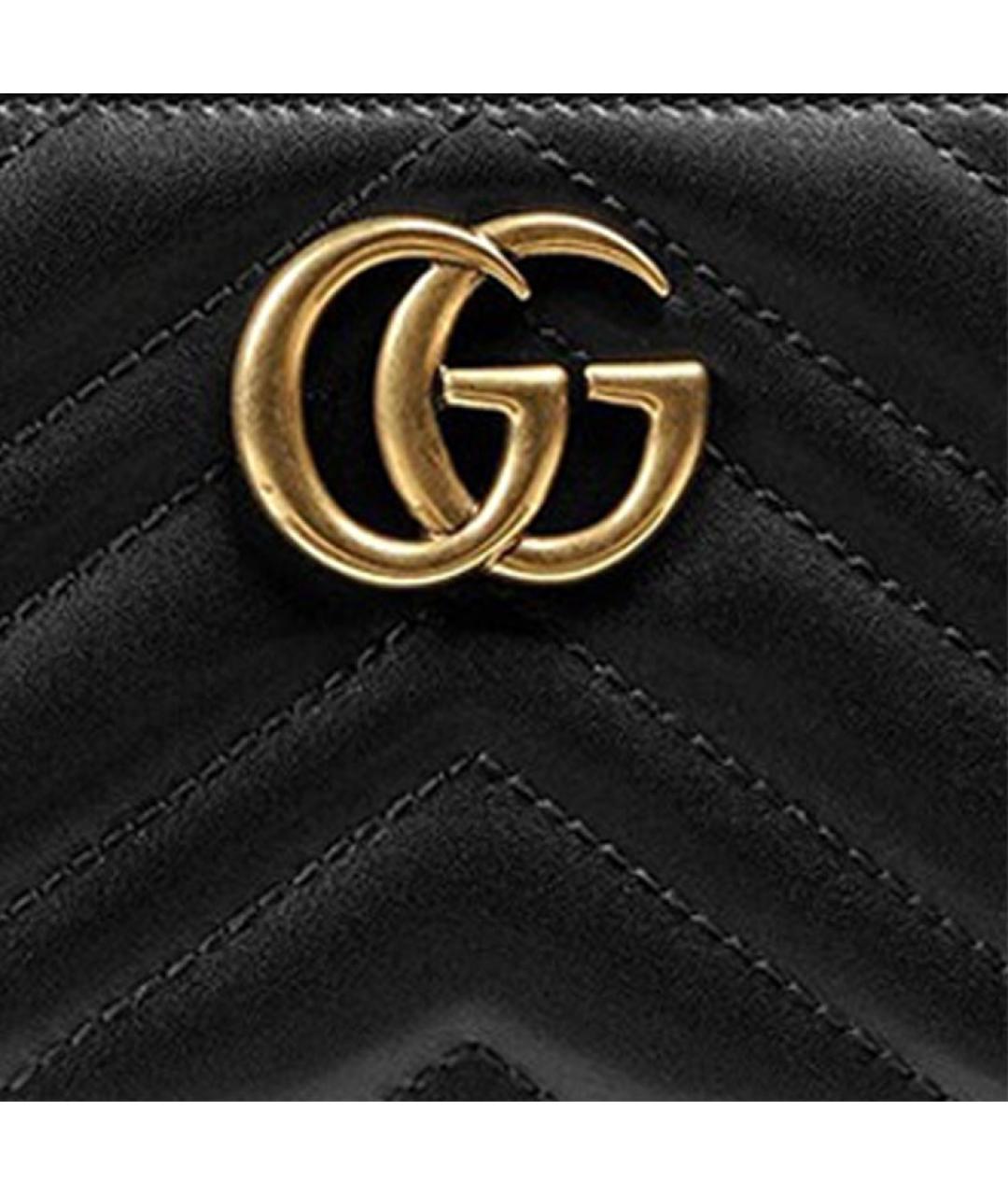 GUCCI Черный кожаный кошелек, фото 4
