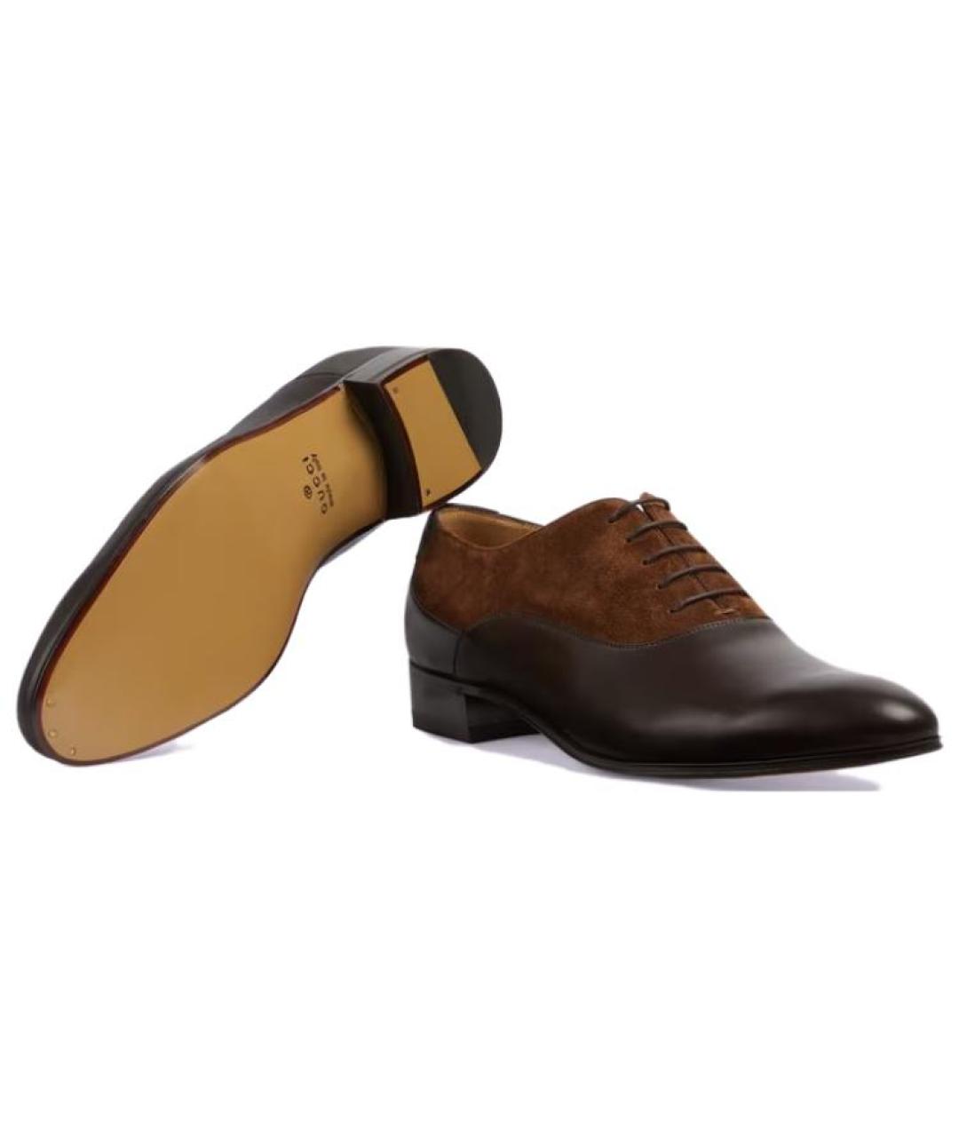 GUCCI Черные кожаные лоферы, фото 4