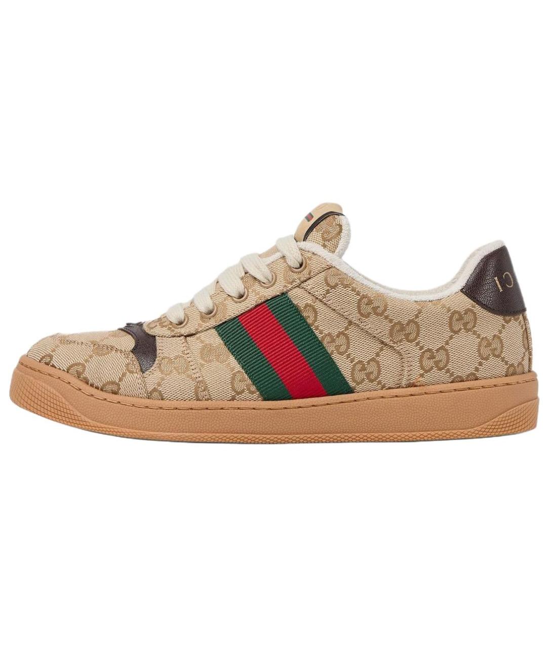 GUCCI Бежевые кроссовки, фото 6