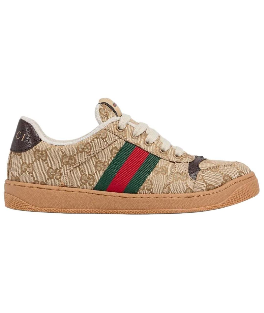 GUCCI Бежевые кроссовки, фото 1