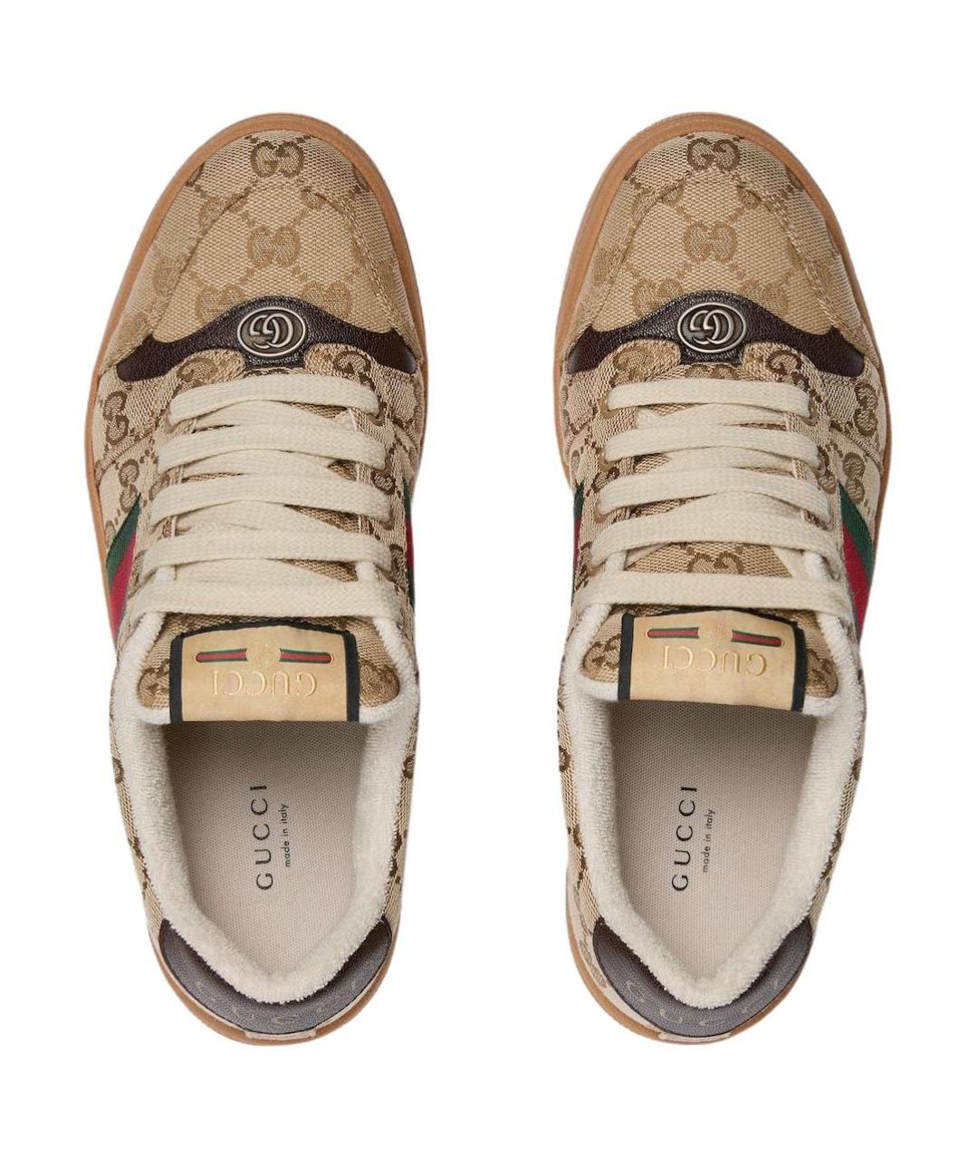 GUCCI Бежевые кроссовки, фото 3