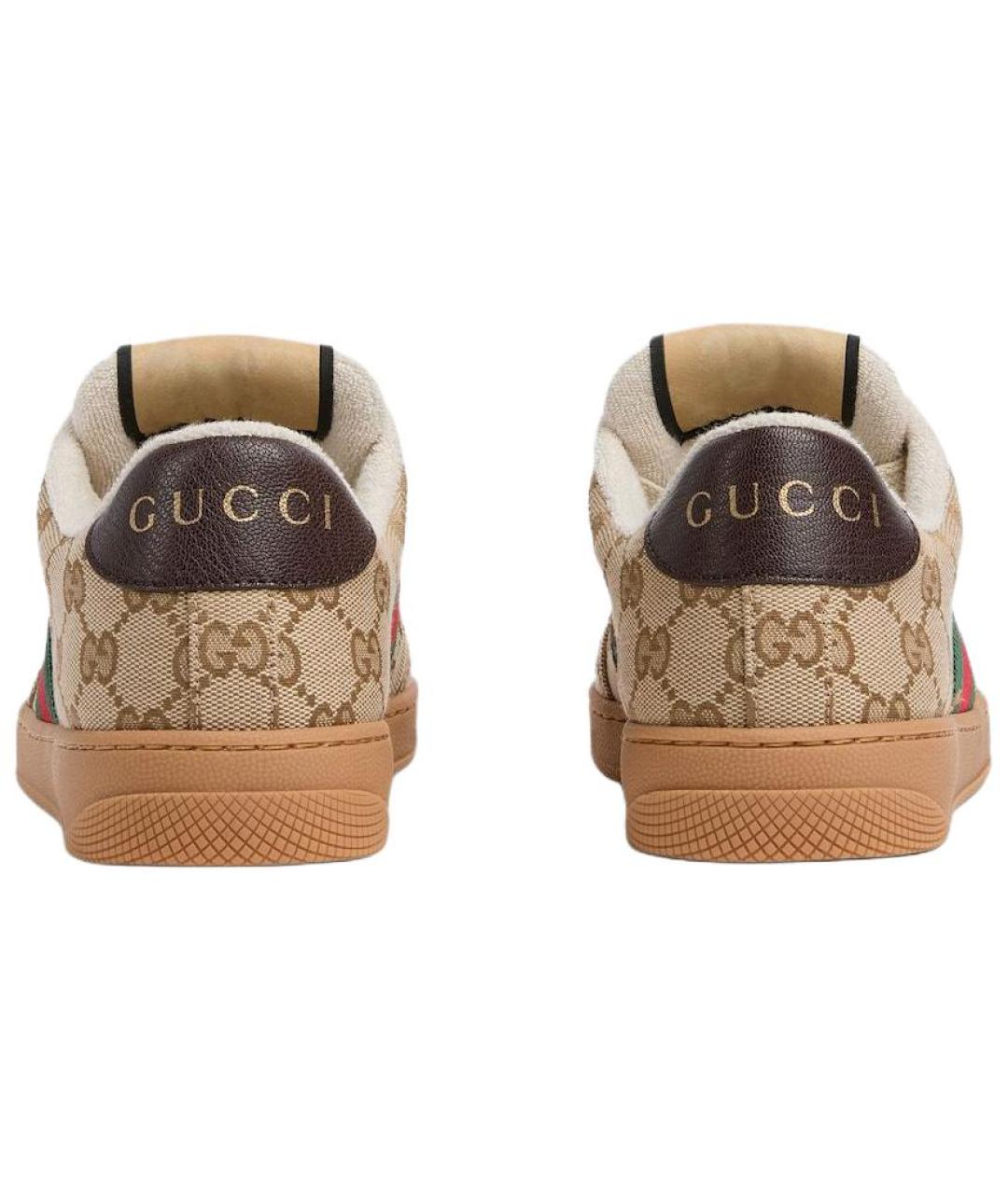 GUCCI Бежевые кроссовки, фото 4