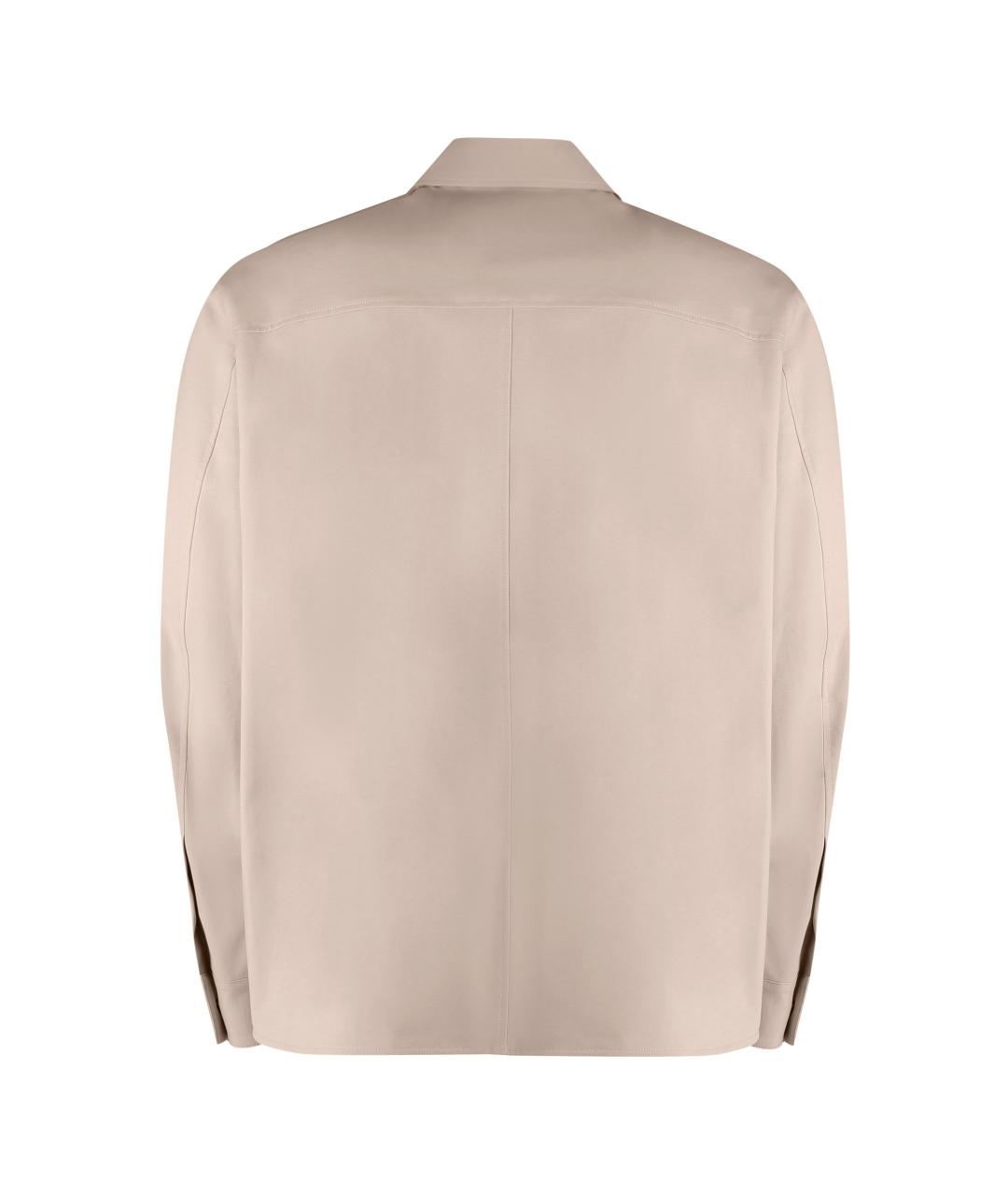 DOLCE&GABBANA Бежевая хлопковая кэжуал рубашка, фото 2