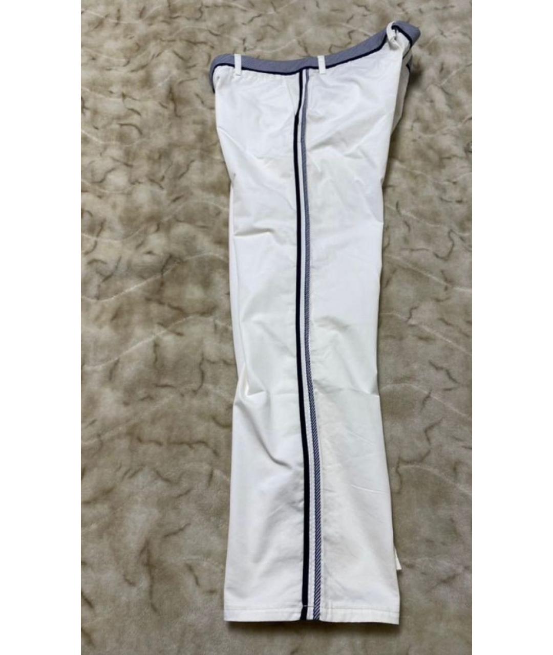 DOLCE&GABBANA Белые хлопковые брюки чинос, фото 2