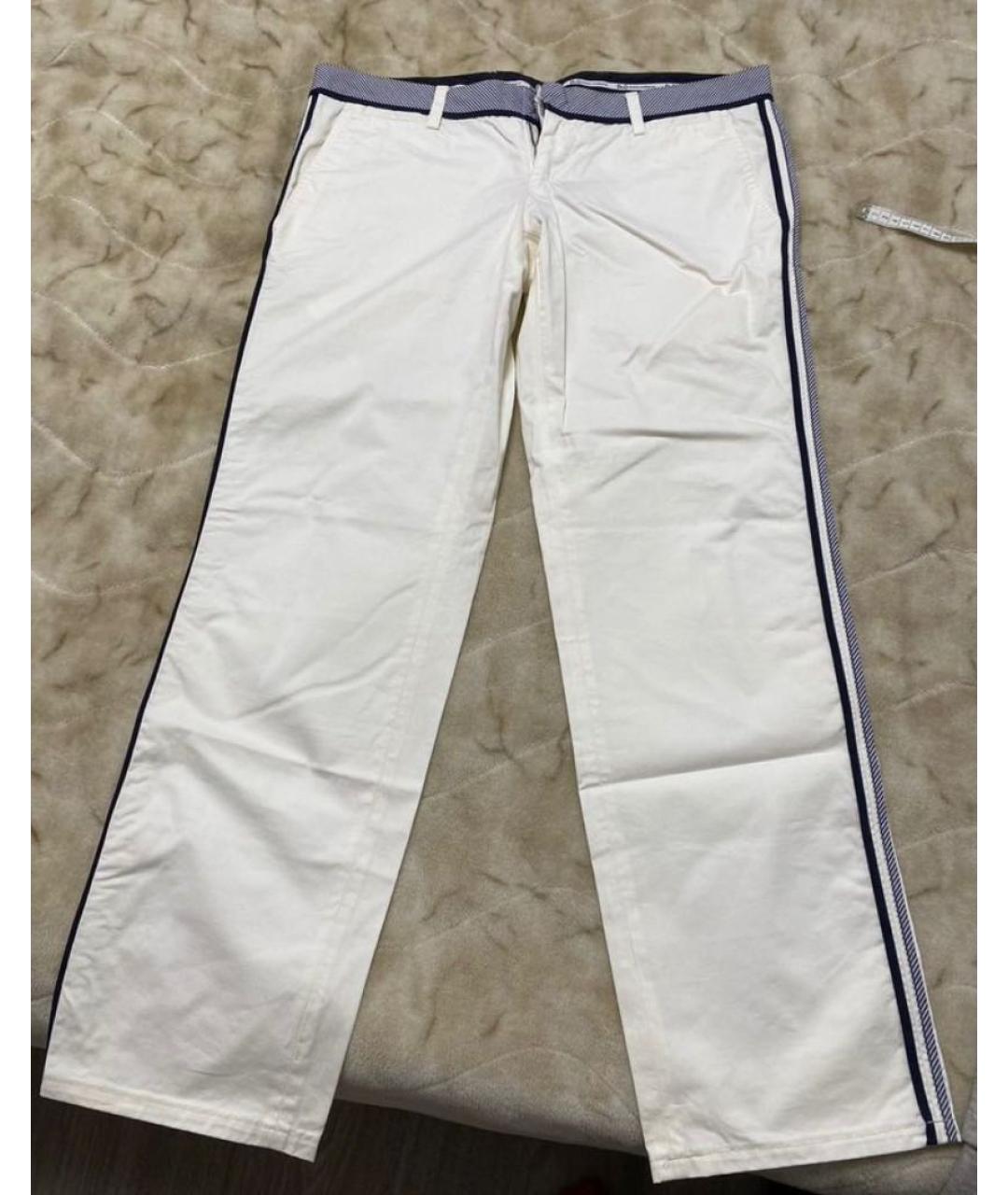 DOLCE&GABBANA Белые хлопковые брюки чинос, фото 7