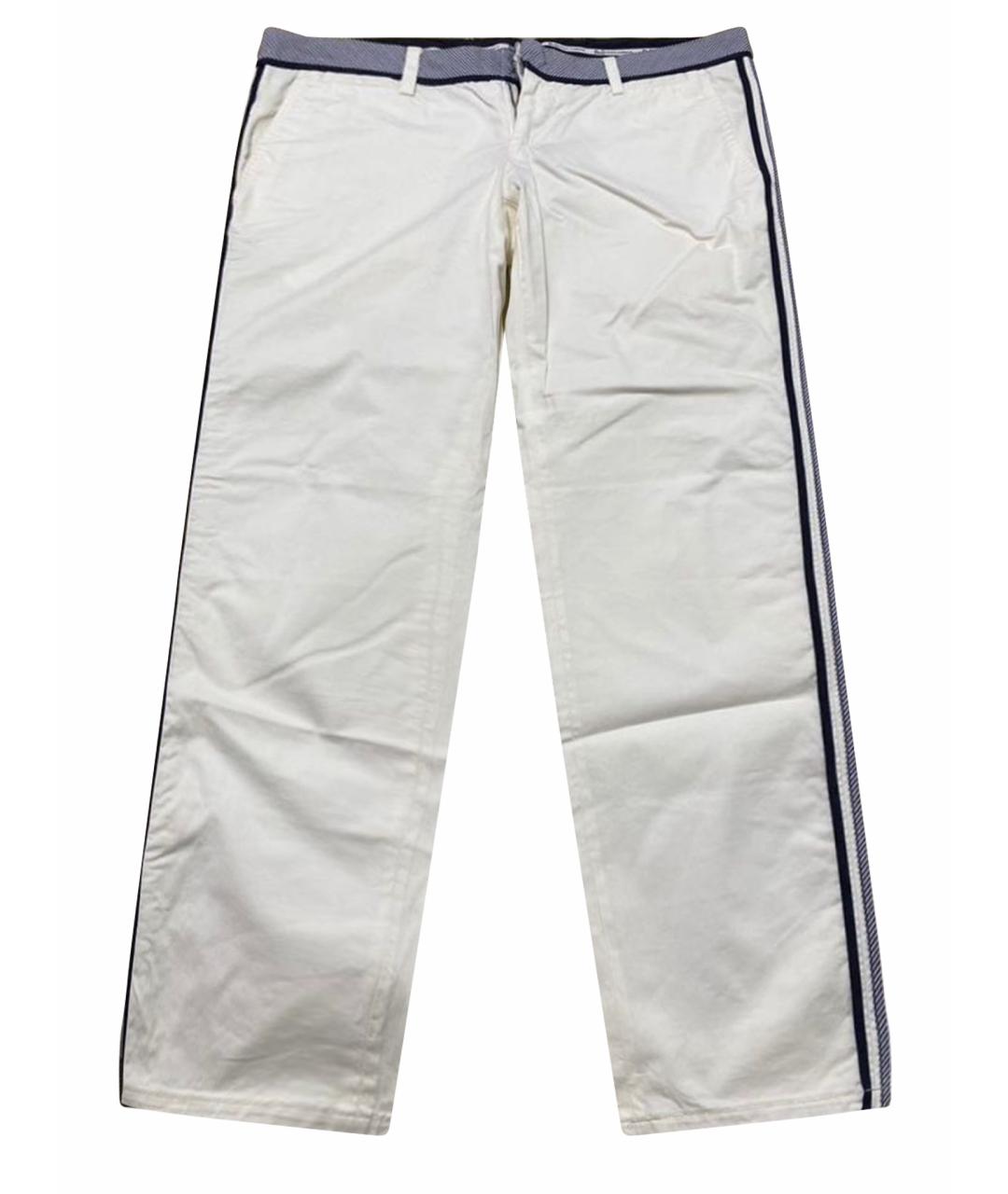 DOLCE&GABBANA Белые хлопковые брюки чинос, фото 1