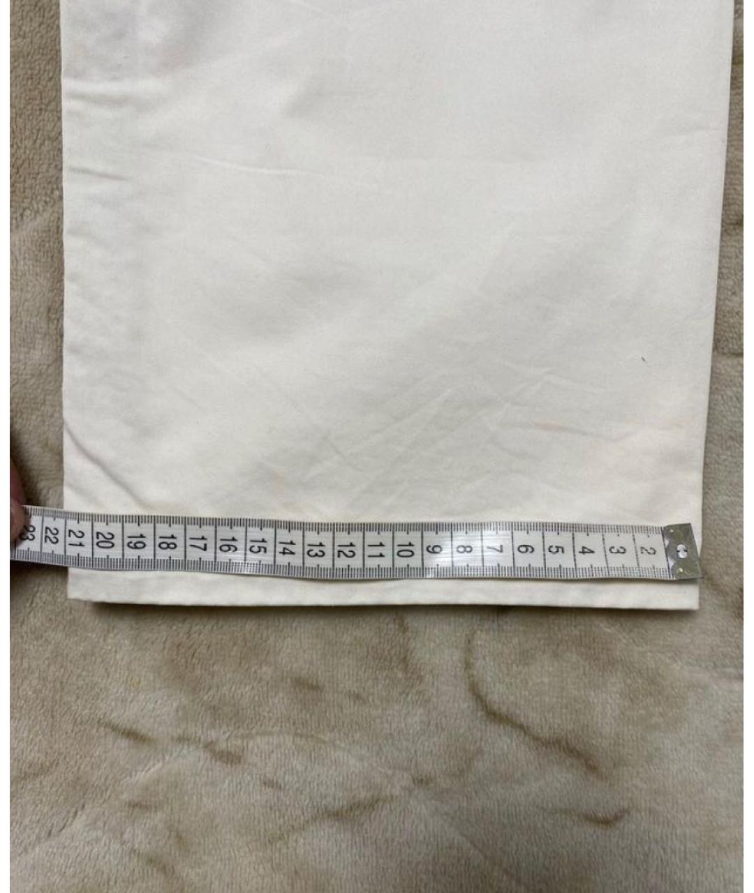 DOLCE&GABBANA Белые хлопковые брюки чинос, фото 4